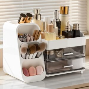Delamu Makeup Organizer with Drawer...