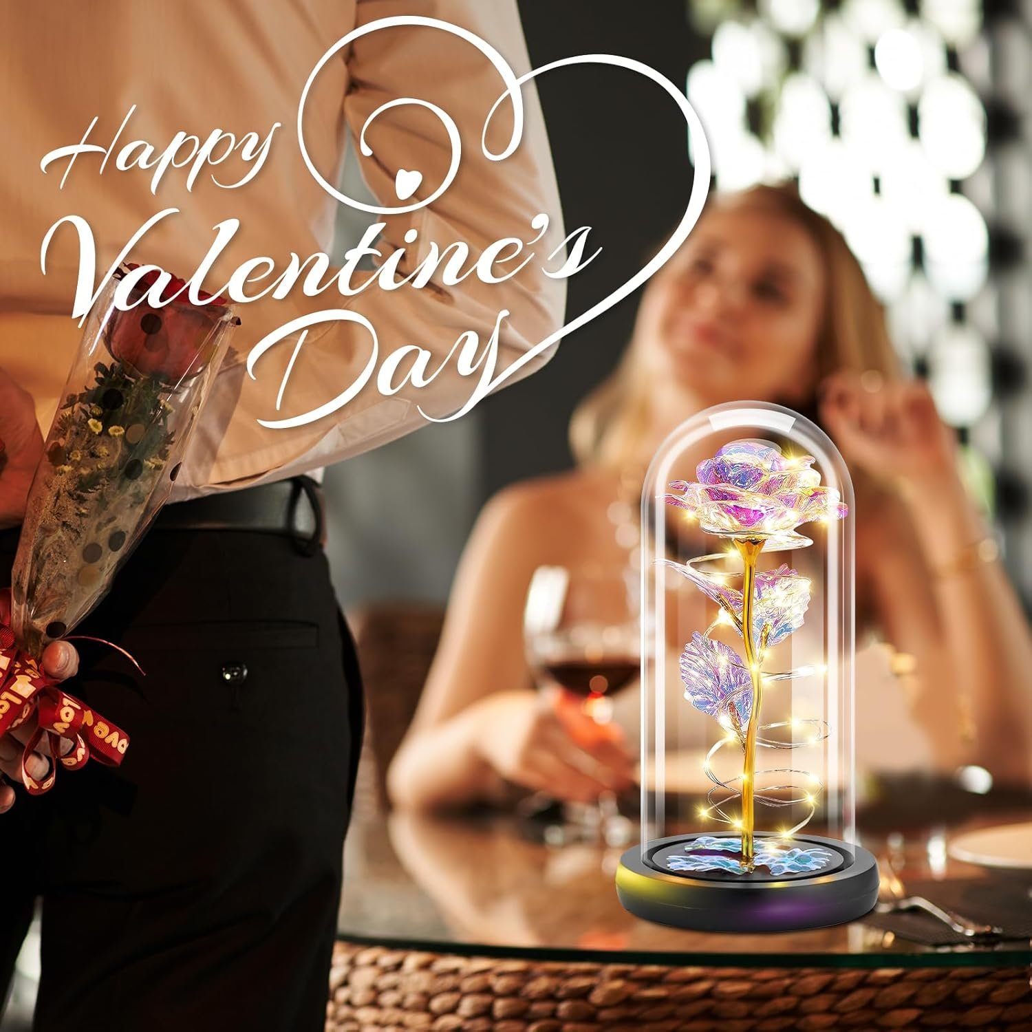 Otlonpe Mothers Day Flowers Gifts for Mom Wife Grandma from Daughter Son Husband, Preserved Forever Glass Roses Gift for Valentines Day, Christmas Day, Anniversary - Image 9