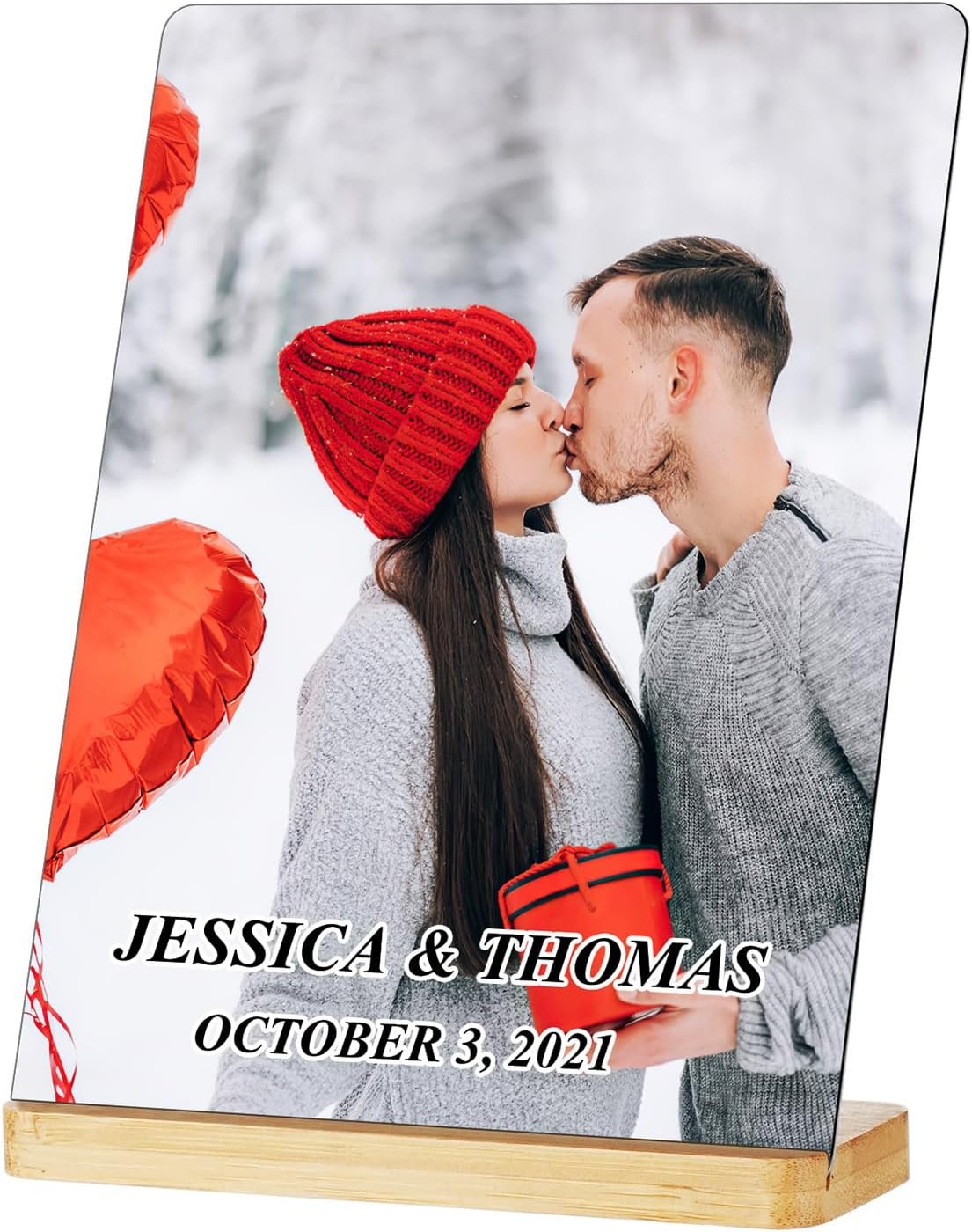 Custom Metal Picture Frame, Personalized Photo Prints Picture Frame, Photo Printing with Easel Customized Gifts for Family, Couples, Lovers, Friend - Image 9