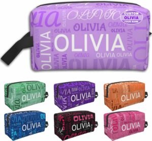 Custom Makeup Bag with Name –...