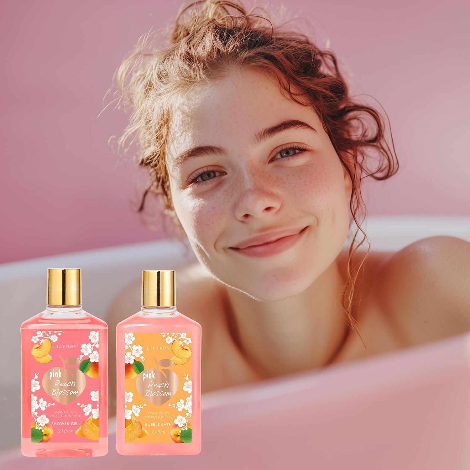 Gifts for Women, Birthday Gifts - 20-Piece Bath & Body Gift Bath Gift Set for Women, Self Care Kit with Necklace, Diffuser & More | Perfect for Mothers Day, Christmas, Anniversary, Holiday Gift for Her - Image 4