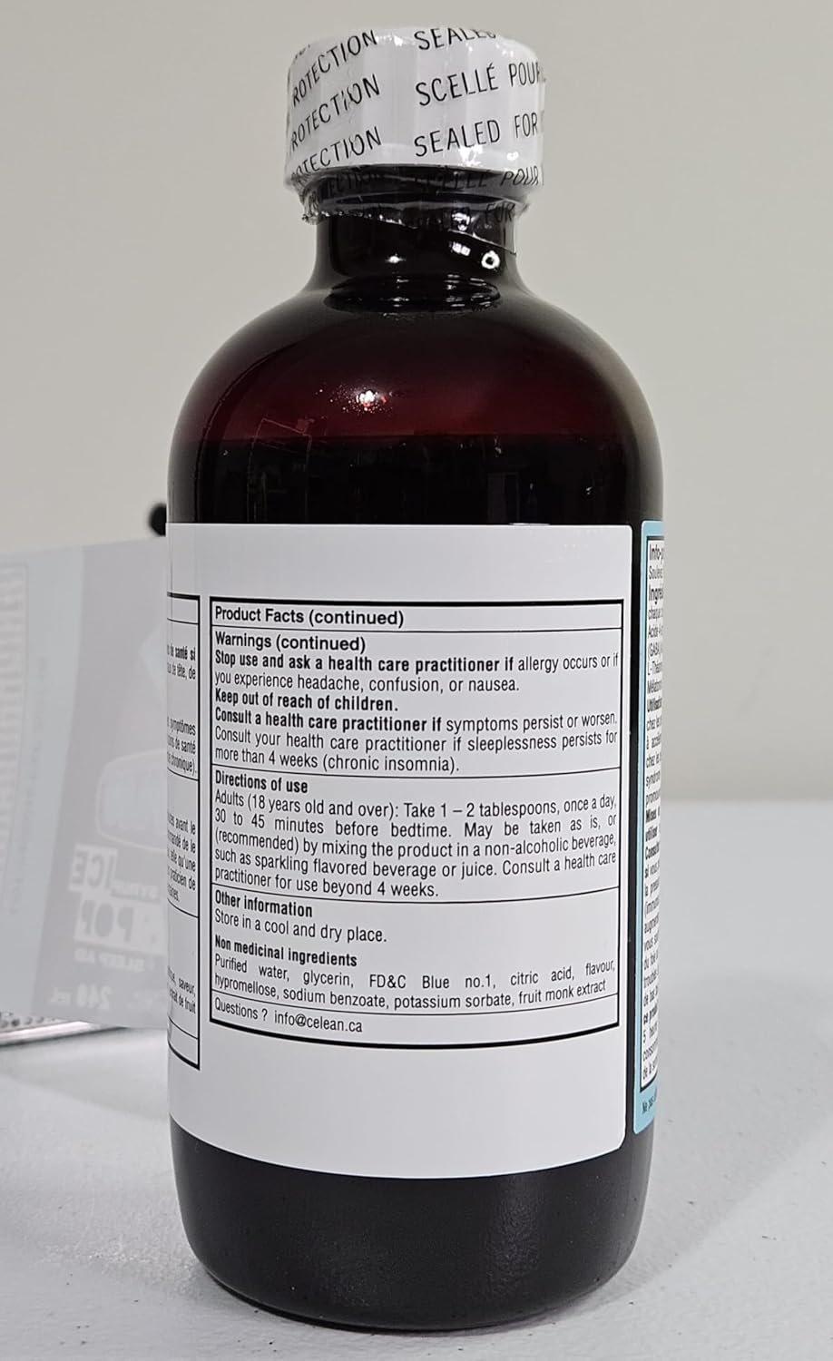 Celean Sleep Aid Syrup | Melatonin + L-Theanine + GABA | Grape Flavor | Relaxation & Sleep Support | 240 ml (Grapes) - Image 9