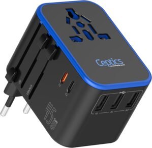 Ceptics Universal Travel Adapter, 4...