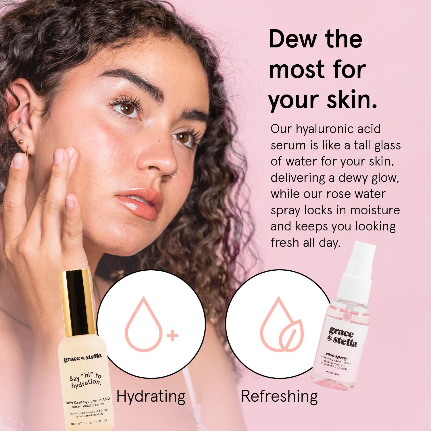 grace & stella Award Winning Skin Care Set - Gifts for Women - Travel Size Toiletries with Eye Masks, Hyaluronic Acid Serum, Lip Balm & More - Bridesmaids, Birthdays, Teen Girl Gifts - Vegan Self Care - Image 5