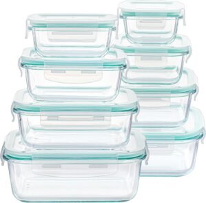Vtopmart 8 Pack Glass Food Storage ...