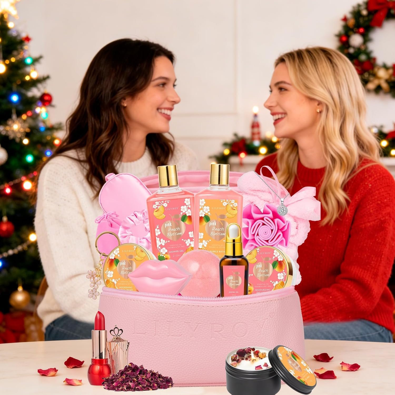 Gifts for Women, Birthday Gifts - 20-Piece Bath & Body Gift Bath Gift Set for Women, Self Care Kit with Necklace, Diffuser & More | Perfect for Mothers Day, Christmas, Anniversary, Holiday Gift for Her - Image 7