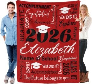 Custom Graduation Gifts Blanket wit...
