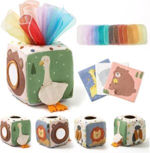 Youuys Baby Tissue Box Toy for Babi...