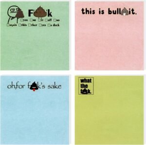 4Pcs Funny Sticky Notes, Secret San...