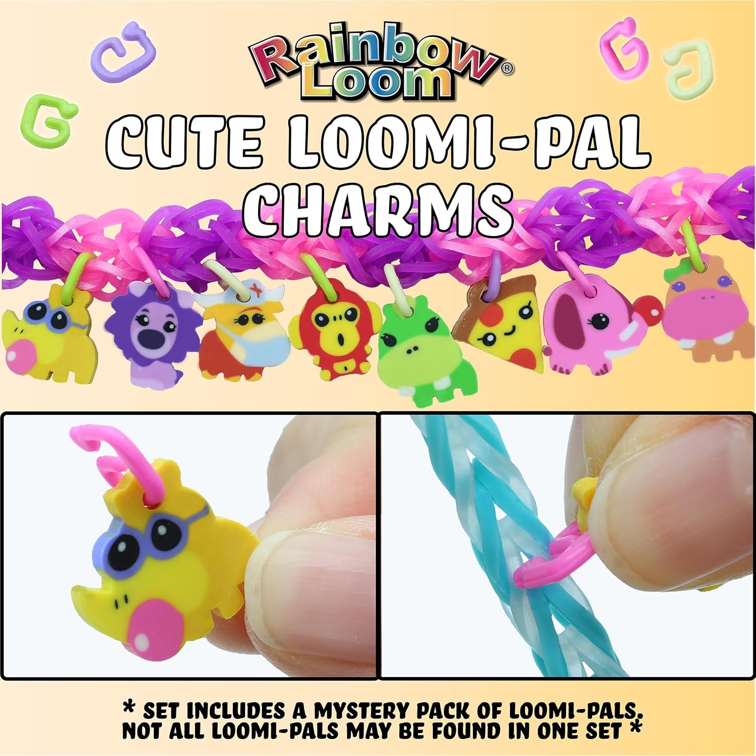 Rainbow Loom® Loomi-Pals™ MEGA Set, Features 60 Cute Assorted LP Charms, the NEW RL2.0, Happy Looms, Hooks, Alpha & Pony Beads, 5600 Colorful Bands All in a Carrying Case for Boys and Girls 7+ - Image 8