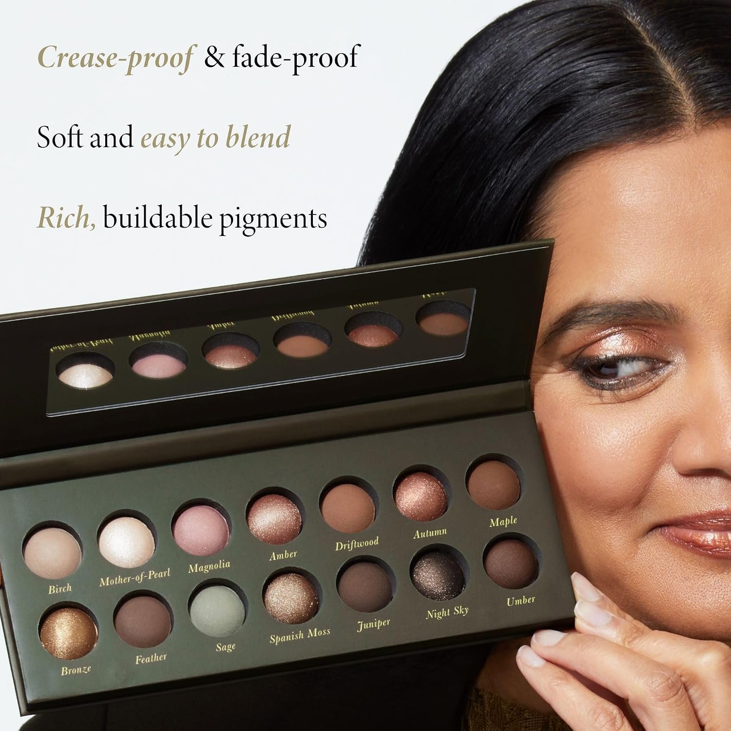 LAURA GELLER NEW YORK The Delectables Earthy Essentials Baked Eyeshadow Palette | 14 Pigmented Eyeshadows Blendable Natural Look - Image 3
