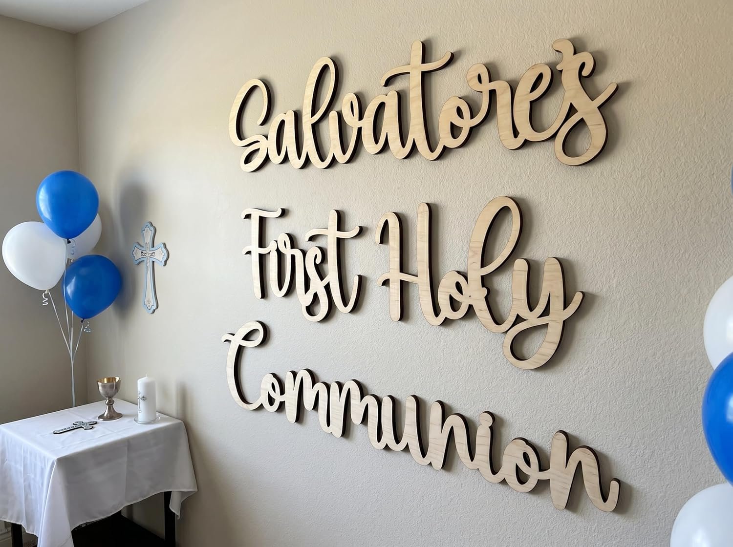 Personalized Wood Sign, Laser Cut Birch Plywood, Select Favorite Font, Size and up to 3 Lines per Size, Live Preview - Image 6