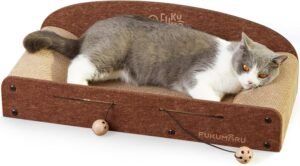 FUKUMARU 26 Inch Cat Scratcher Bed,...