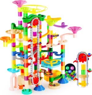 JOYIN 236Pcs Glowing Marble Run wit...