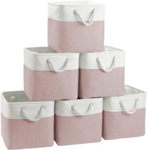 FinishingBo Cube Storage Bins, 6 Pa...