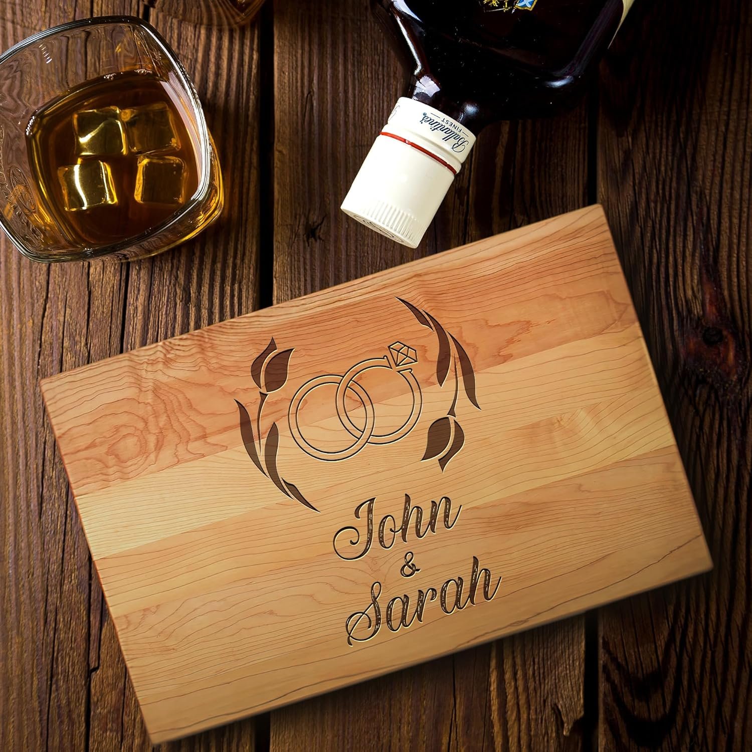 Handmade in Canada - Personalized Cutting Board - Unique Wedding Gift Idea for Couples, Anniversary, Bridal Shower, Housewarming - Christmas Gift for Couples - Custom Charcuterie & Cheese Board - Image 9