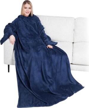 PAVILIA Wearable Blanket with Sleev...