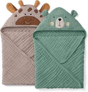 Blissful Diary Muslin Baby Hooded T...