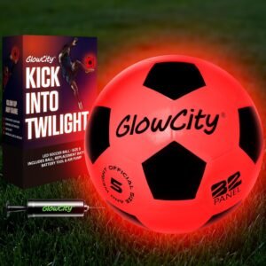 GlowCity Glow in The Dark Soccer Ba...