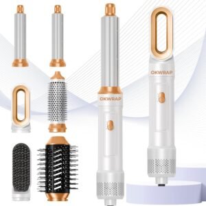 6 in 1 Blow Dryer Brush, Curling Wa...