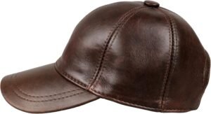 Genuine Leather Unisex Baseball Cap