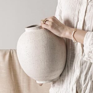 Large White Ceramic Vase – 9....