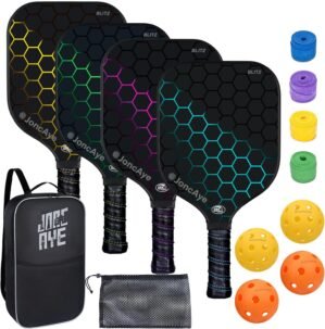 JoncAye Pickleball Paddles Set of 4...