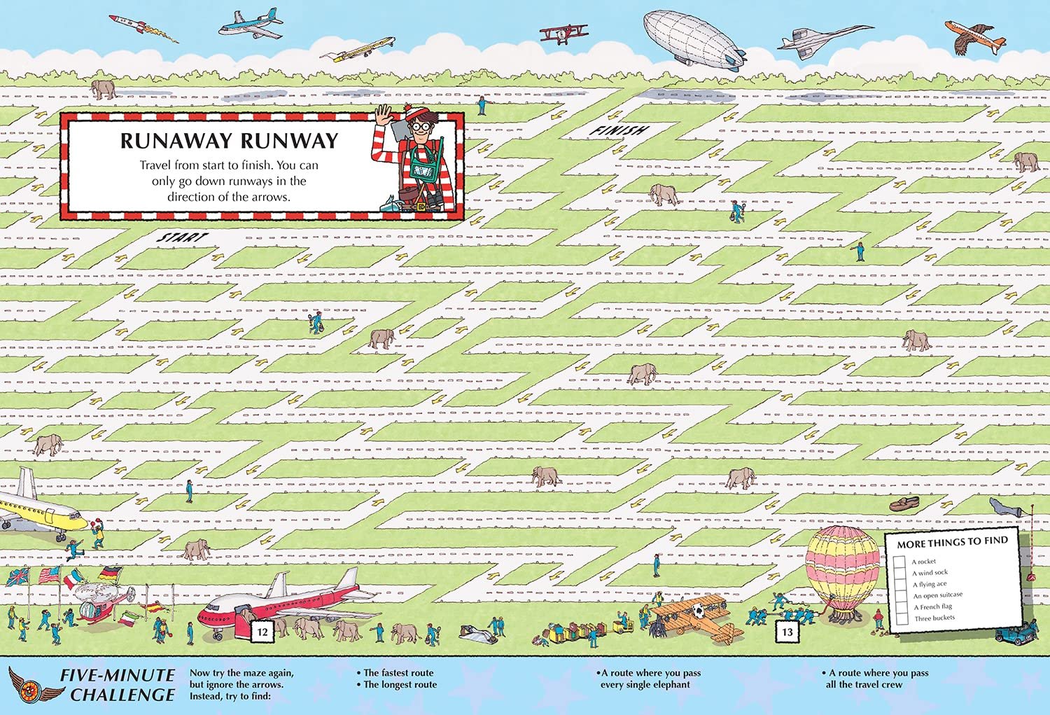 Where's Waldo? The Boredom Buster Book: 5-Minute Challenges: (Hidden Object Activity Book with Search & Find Puzzles, Mazes, Connect-the-Dots, ... Word Searches & Spot-the-Difference Games) - Image 2