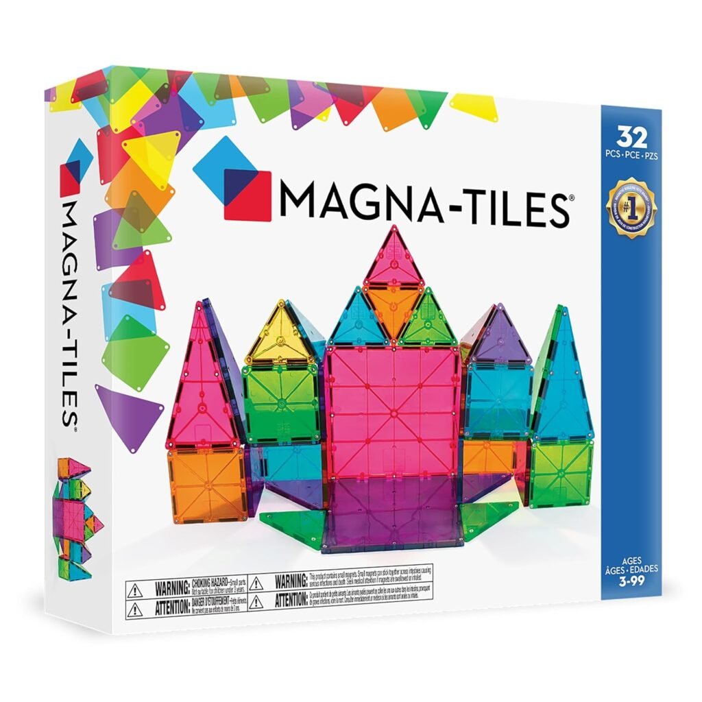 MAGNA-TILES Classic 32-Piece Magnet...