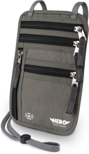HERO Neck Wallet – RFID Block...