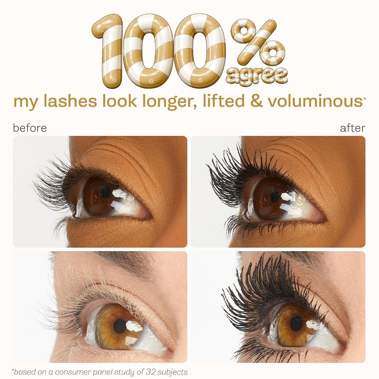 tarte tartelette XL tubing mascara – Lash Extensions in a Tube with Peptide, Extra-Bold Buildable Lifted Length & Volume, Smudge-Proof Longwear, Easy-to-Remove, Vegan & Cruelty-Free - Image 4