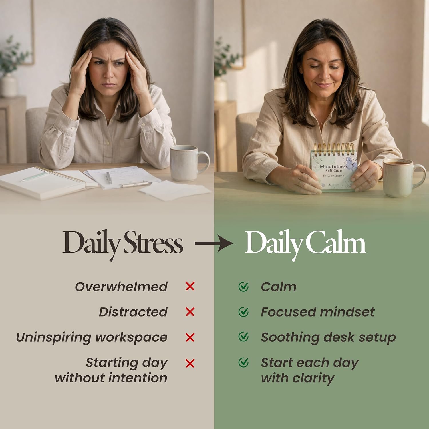 MESMOS 366 Daily Mindfulness Affirmation Quotes, Perpetual Desk Calendar, Inspirational Self Care Gifts for Women, Cute Office Desk Accessories, Desk Decor for Women, Office Decorations for Work - Image 5