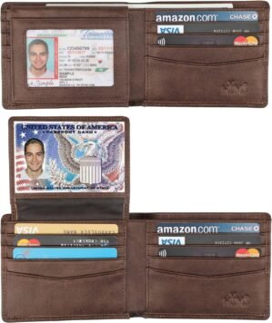 HIMI Wallet for Men-Genuine Leather...