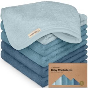 6-Pack Baby Washcloths – Soft Abs...
