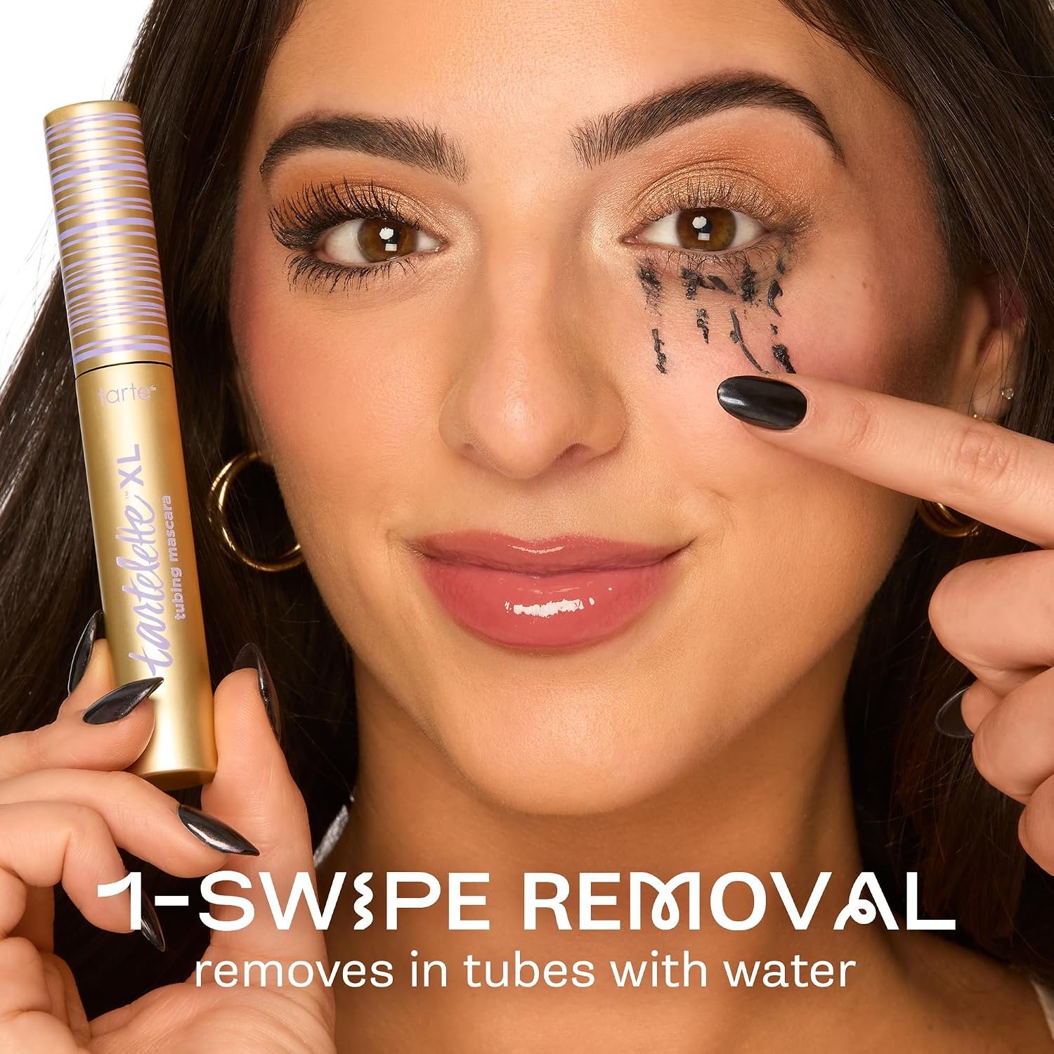 tarte tartelette XL tubing mascara – Lash Extensions in a Tube with Peptide, Extra-Bold Buildable Lifted Length & Volume, Smudge-Proof Longwear, Easy-to-Remove, Vegan & Cruelty-Free - Image 5