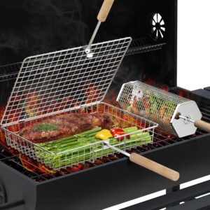ivtivfu Grill Basket Set, Removable...