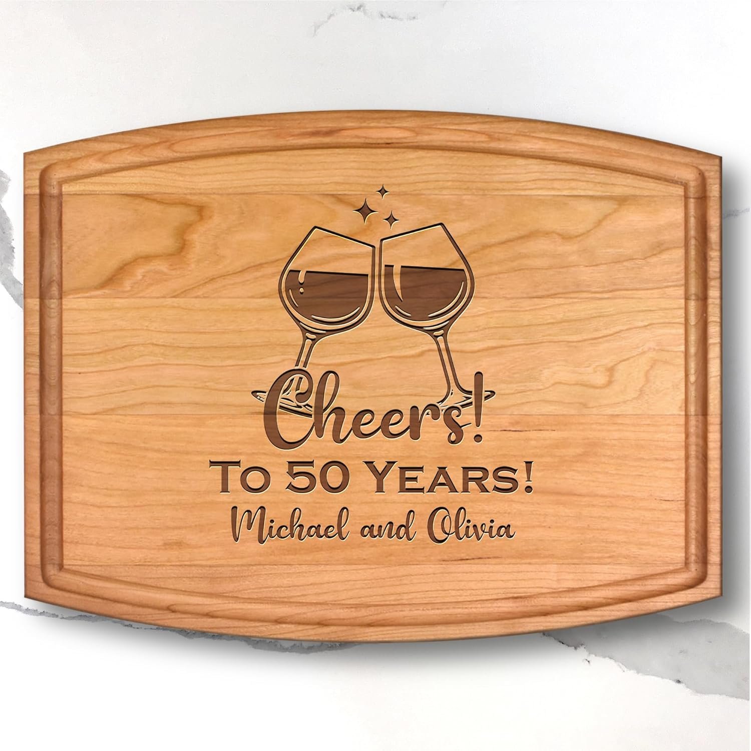 Handmade in Canada - Personalized Cutting Board - Unique Wedding Gift Idea for Couples, Anniversary, Bridal Shower, Housewarming - Christmas Gift for Couples - Custom Charcuterie & Cheese Board - Image 7