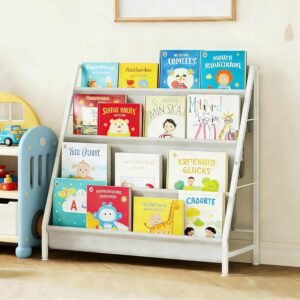 4-Tier Kids Bookshelf, Sturdy Carbo...