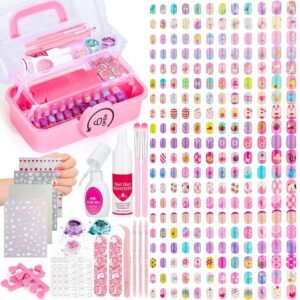 480 Pcs Kids Nails and Glue, Girls ...
