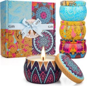 YINUO Scented Candle Gift Set for W...