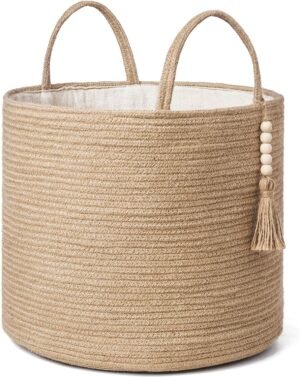 Mkono Woven Storage Basket Decorati...