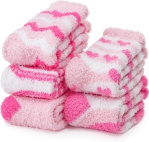 EBMORE Womens Fuzzy Socks Slipper S...