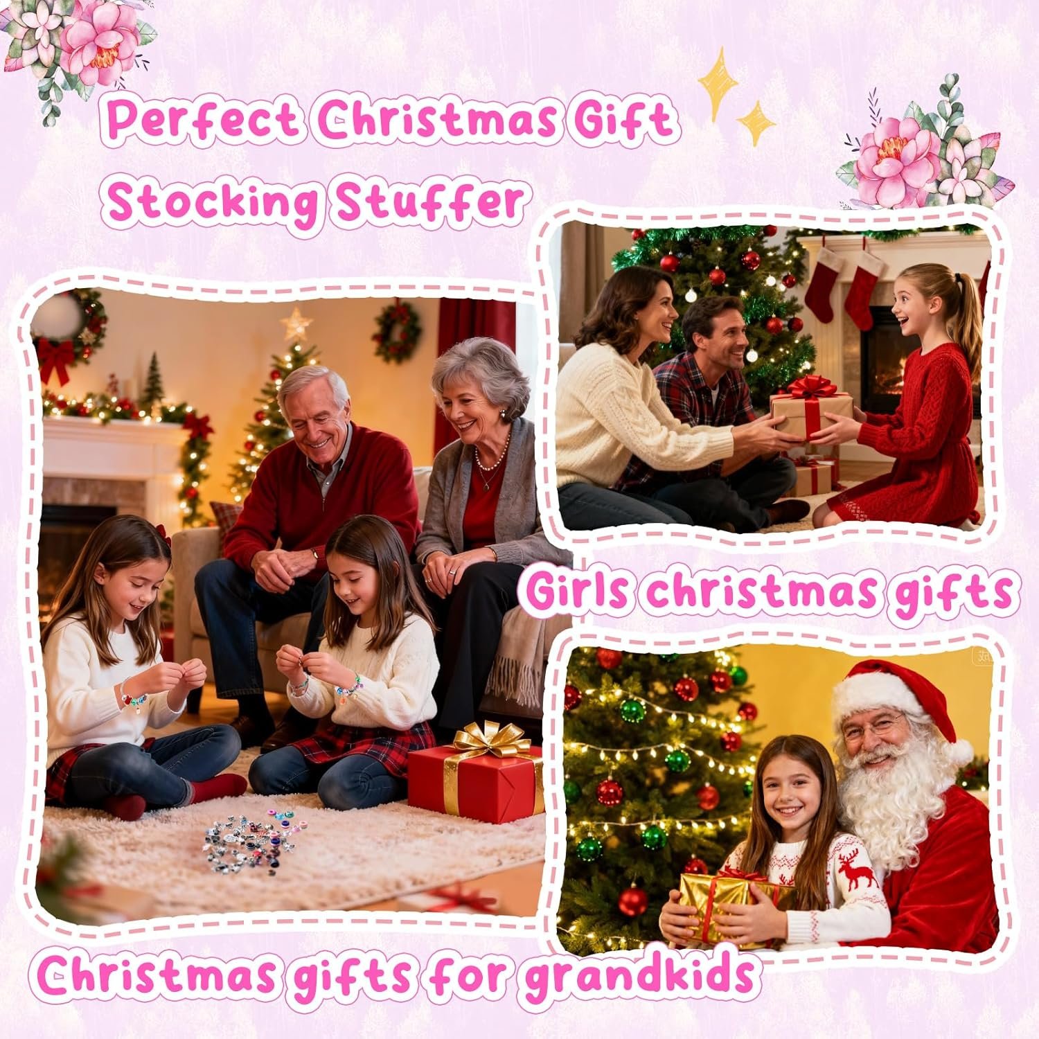Girls Charm Bracelet Making Kit: Unicorn Toys for Girls Gifts 8-12 Years Old, Birthday Gifts 6 7 8 9 10 Year Old Girl Gift Ideas, Inspires Creativity Art and Crafts for Kids Age 6-8 Jewelry Making Set - Image 6