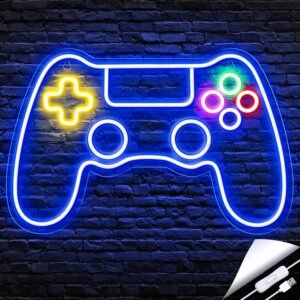 Kavaas Gamer Neon Sign, Game Contro...