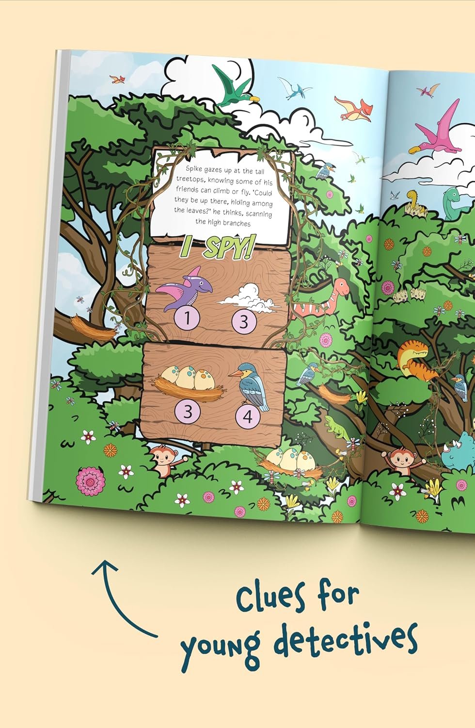 I Spy Dinosaurs: Find the Dino friends playing hide and seek! A cute search and find dinosaur book for toddlers 2-5 (I Spy Books for Toddlers) - Image 4