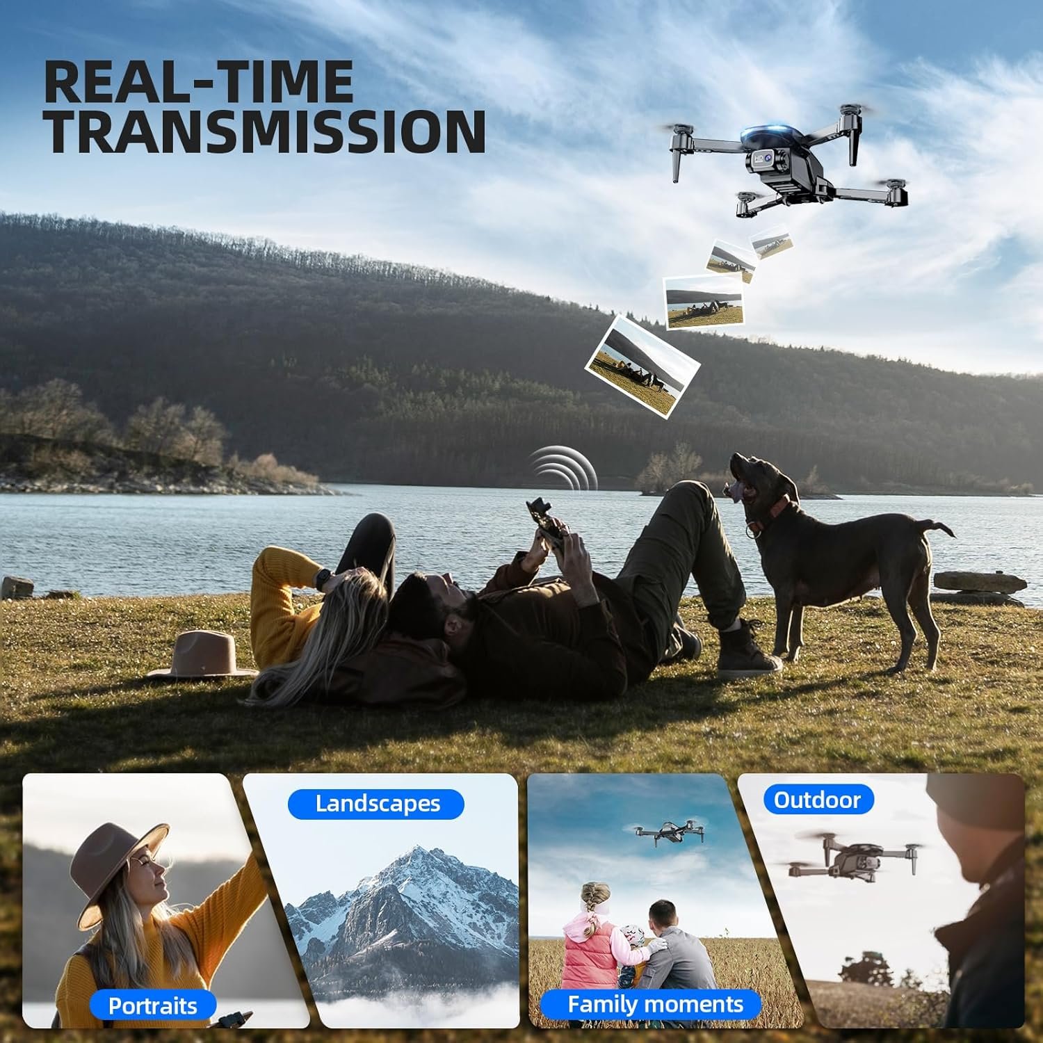 Drone with Camera for Adults Beginners Kids, Fun 1080P Foldable Mini Drone for Exciting Indoor Outdoor Play, RC Quadcopter with 2 Batteries, One Key Start, Easy to Fly, Altitude Hold, 3D Flips - Image 3