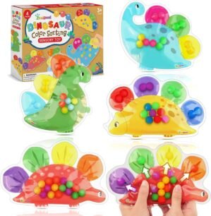 Dinosaur Color Sorting Sensory Toy ...
