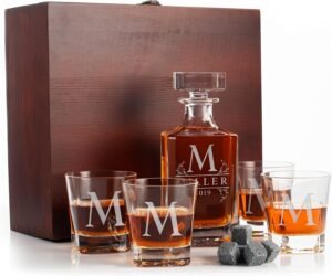 Personalized 5 pc Whiskey Decanter ...