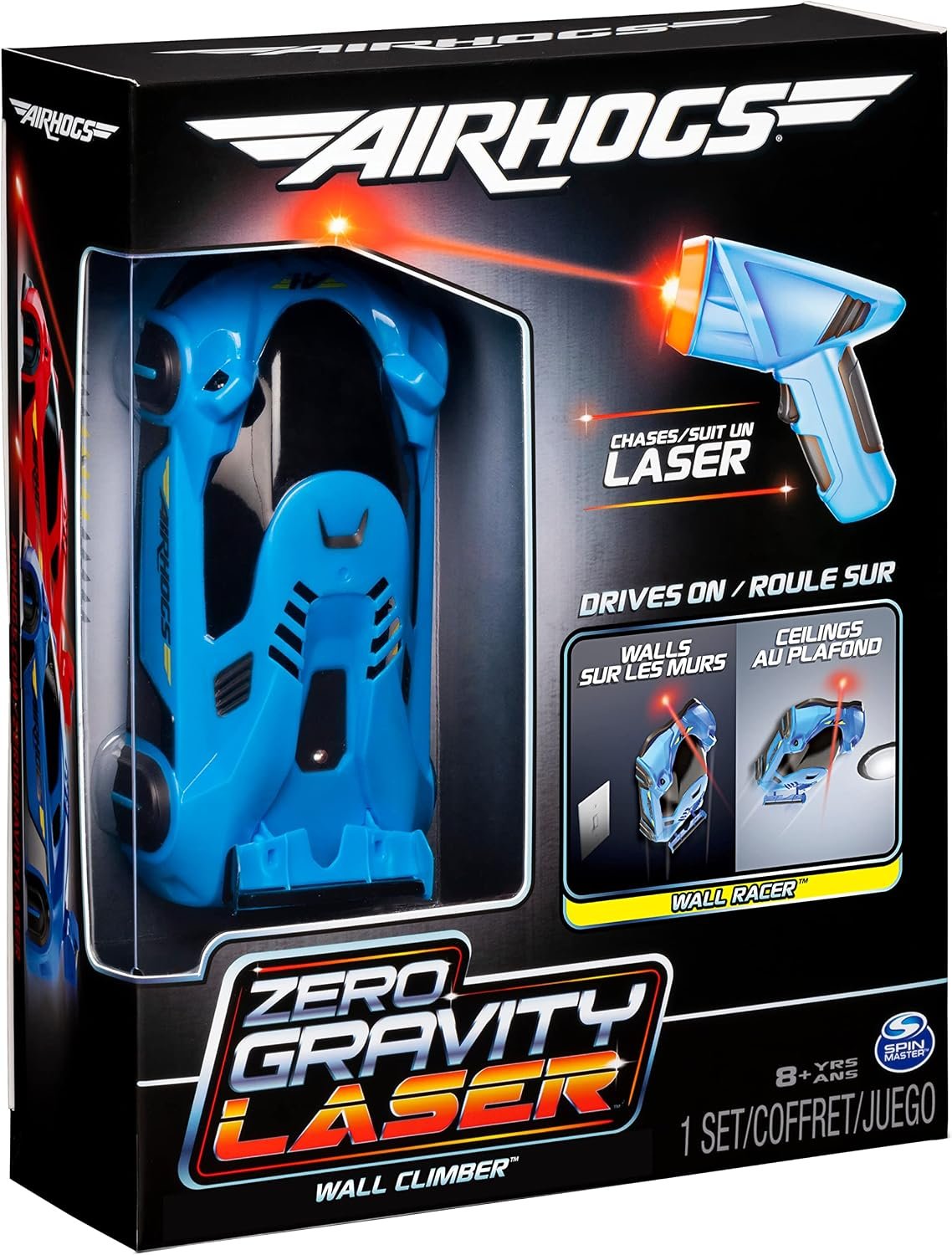 Air Hogs, Zero Gravity Light, Light-Guided Wall Racer, Wall Climbing Race Car,Blue - Image 8