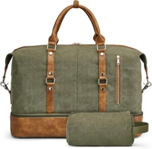 S-ZONE Weekender Bag for Men Canvas...